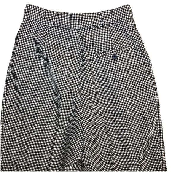 Vintage Giorgio Sant'Angelo Wool Checkered Black White Women’s Dress Pants Sze 6 - Picture 6 of 8
